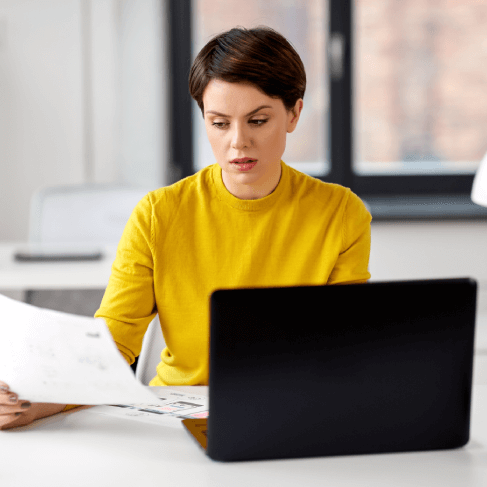 Client benefiting from immigration services in Houston for all essential documents, translated accurately.