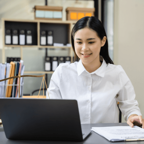 The lawyer using Birth Certificate Translation Services in Houston for court submission with ATA certification.