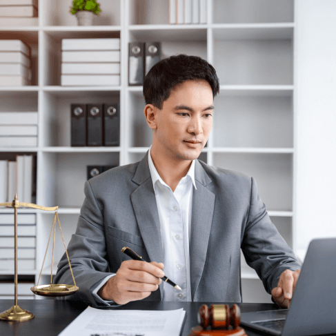 The lawyer using Legal Document Translation Services in Houston with secure and confidential handling.