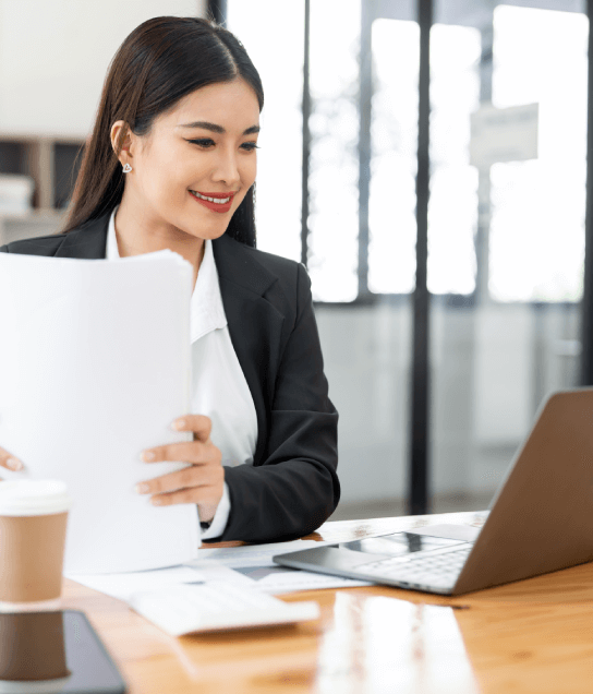 Translator preparing Legal Document Translation Services in Houston for USCIS immigration submission.